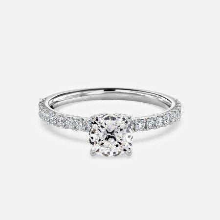 Jennifer Cushion Hidden Halo Lab Grown Diamond Engagement Ring