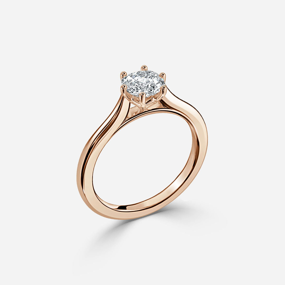 Nhẫn đính hôn kim cương nhân tạo Nimi Cushion Solitaire