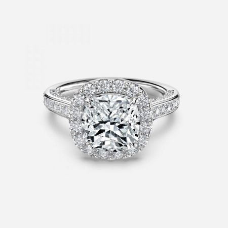 Ayana Cushion Halo Lab Created Diamond Engagement Ring