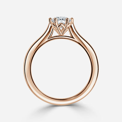 Nhẫn đính hôn kim cương nhân tạo Nimi Cushion Solitaire