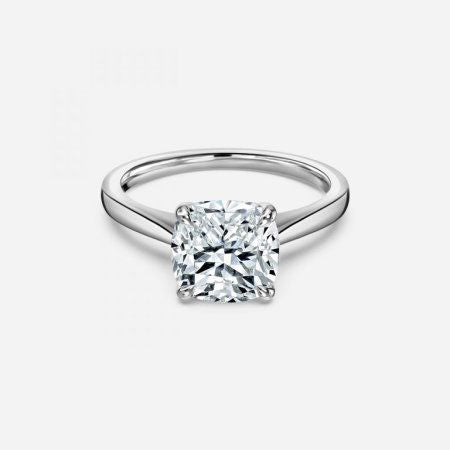 Violette Cushion Solitaire Lab Grown Diamond Engagement Ring