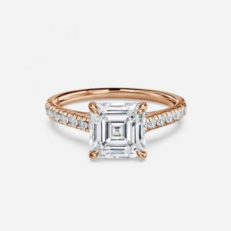 Ayla Asscher Diamond Band Engagement Ring