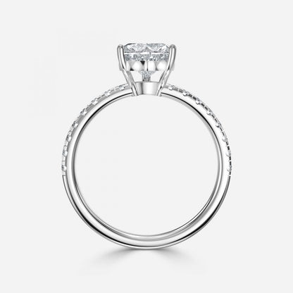 Sahana Heart Side Diamond Engagement Ring