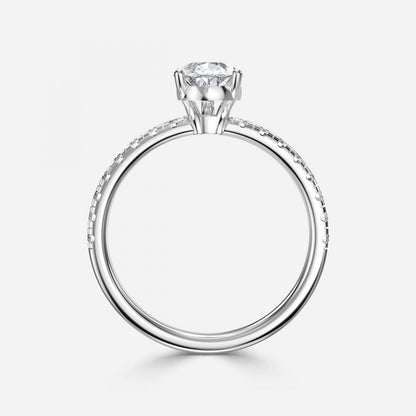 Sahana Pear Side Diamond Engagement Ring