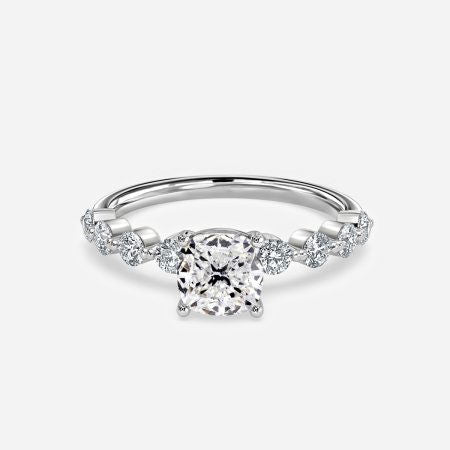 Vivian Cushion Unique Lab Grown Diamond Engagement Ring