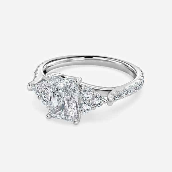 Elizabeth Radiant Three Stone Lab Grown Diamond Engagement Ring