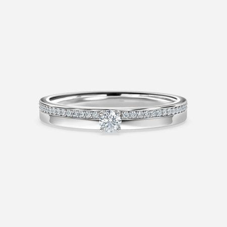 Round Big Diamond Wedding ring