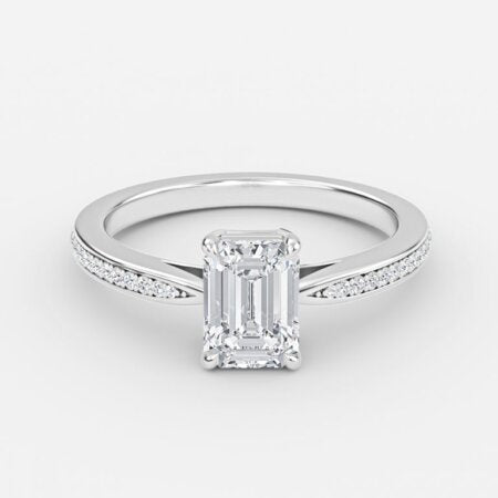 Nhẫn đính hôn kim cương Fior Emerald