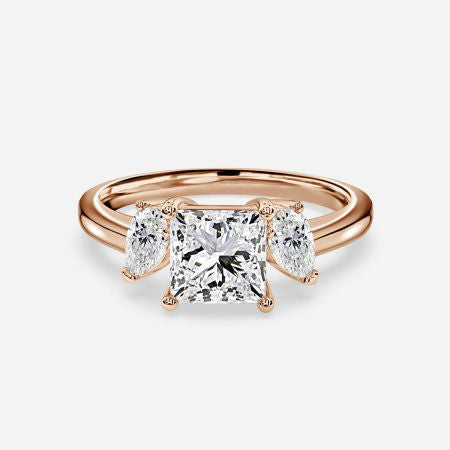 Freya Princess Three Stone Lab Grown Diamond Engagement Ring