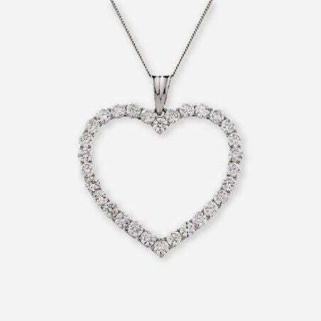 Lab Diamond Heart Pendant