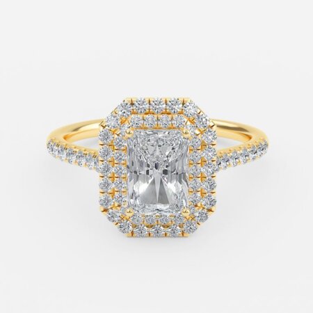 Laila Radiant Halo Lab Grown Diamond Engagement Ring