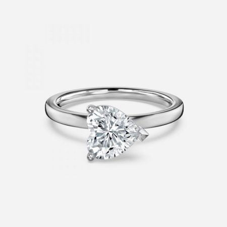 Demi Heart Lab Created Diamond Solitaire Engagement Ring