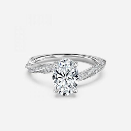 Sofia Oval Hidden Halo Lab Grown Diamond Engagement Ring