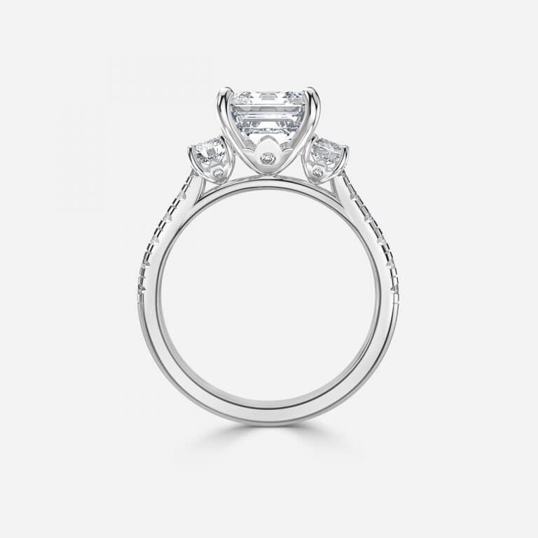 Talia Asscher Three Stone Engagement Ring