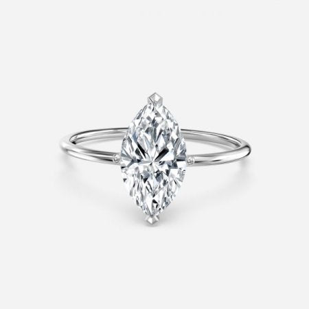 Adaya Marquise Solitaire Lab Grown Diamond Engagement Ring