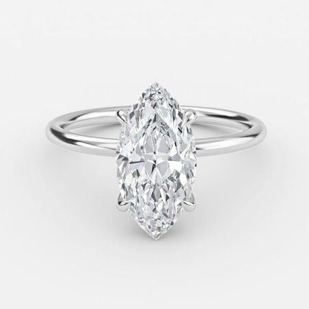 Adriana Marquise Solitaire Lab Grown Diamond Engagement Ring