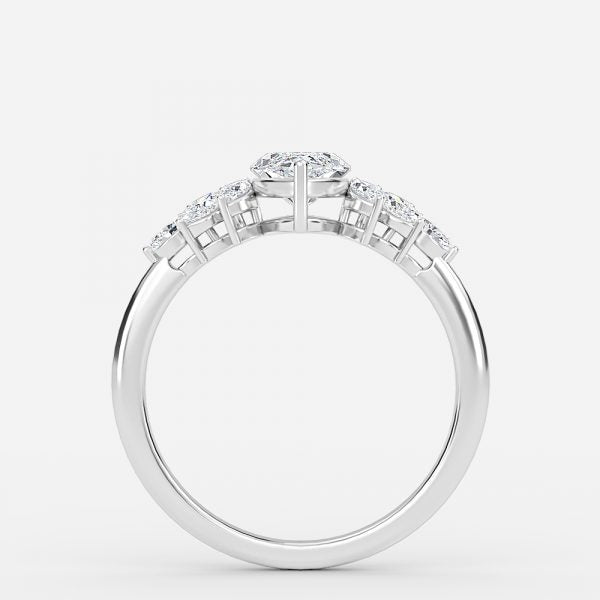 Avian Marquise Three Stone Lab Grown Diamond Engagement Ring