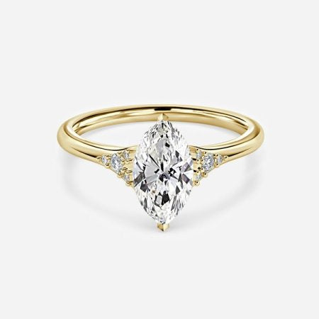 Anastasia Marquise Three Stone Lab Grown Diamond Engagement Ring