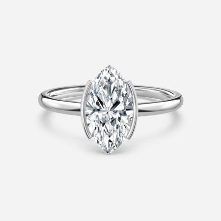 Augusta Marquise Bezel Lab Grown Diamond Engagement Ring