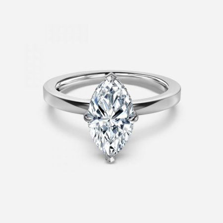 Chloe Marquise Hidden Halo Lab Grown Diamond Engagement Ring