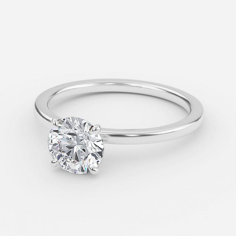 Jiani Round Lab Grown Diamond Solitaire Engagement Ring