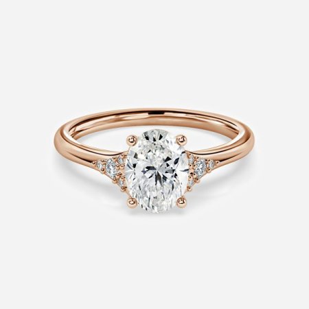 Anastasia Oval Three Stone Lab Grown Diamond Engagement Ring