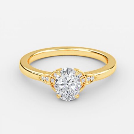 Jolie Oval Vintage Inspired Lab Grown Diamond Engagement Ring