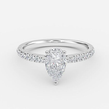 Aradia Pear Side Diamond Engagement Ring