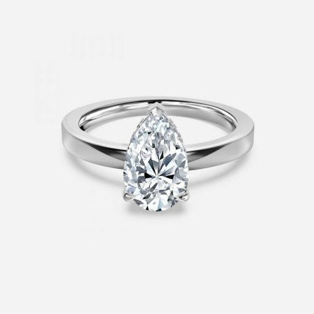 Chloe Pear Hidden Halo Lab Grown Diamond Engagement Ring