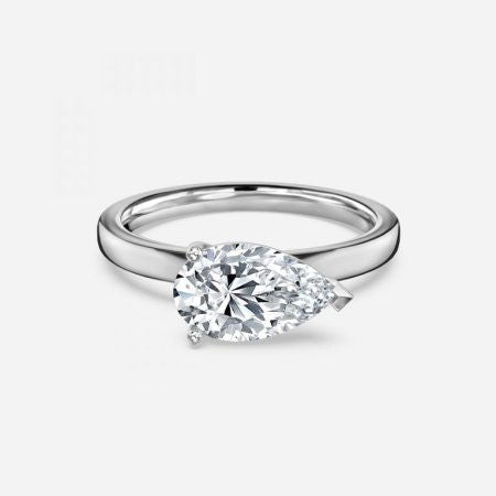 Demi Pear Solitaire Lab Grown Diamond Engagement Ring