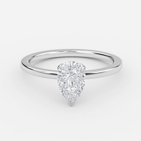 Kolm Pear Lab Grown Diamond Solitaire Engagement Ring