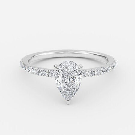 Winston Pear Lab Grown Diamond Dainty Engagement Ring