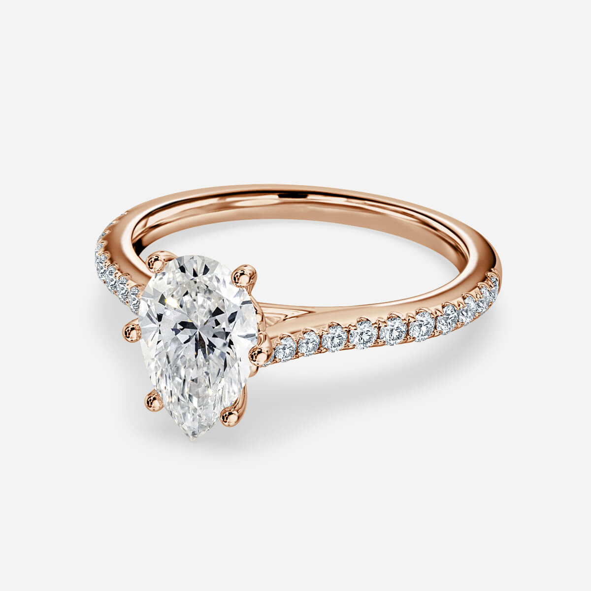 Shyam Pear Side Diamond Engagement Ring