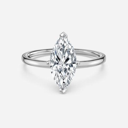 Celtic Marquise Solitaire Lab Grown Diamond Engagement Ring