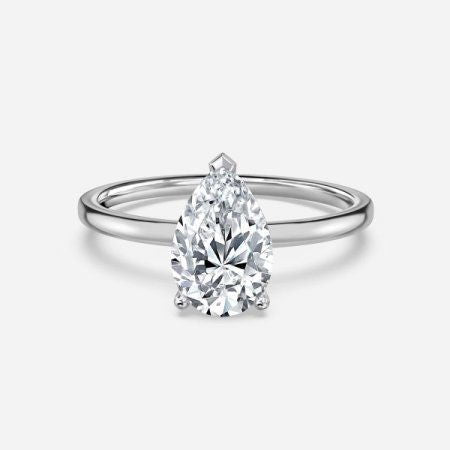 Celtic Pear Solitaire Lab Grown Diamond Engagement Ring