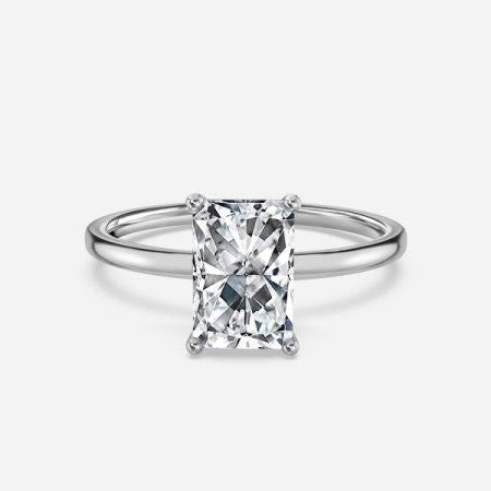 Celtic Radiant Solitaire Lab Grown Diamond Engagement Ring