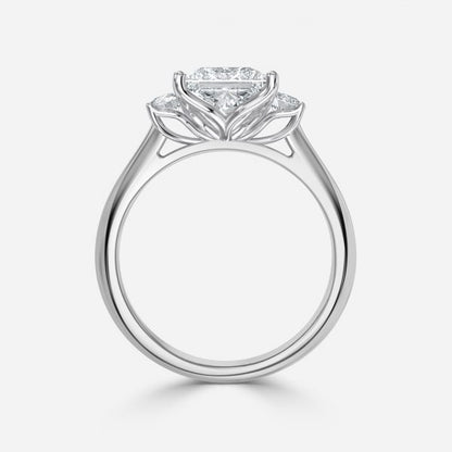 Olivia Princess Three Stone Engagement Ring