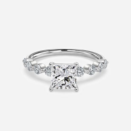 Vivian Princess Diamond Unique Engagement Ring