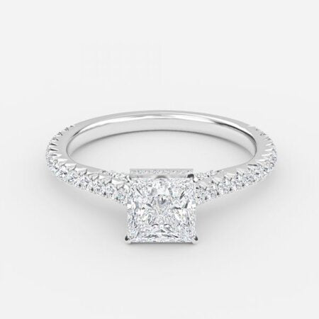 Charles Princess Hidden Halo Lab Grown Diamond Engagement Ring