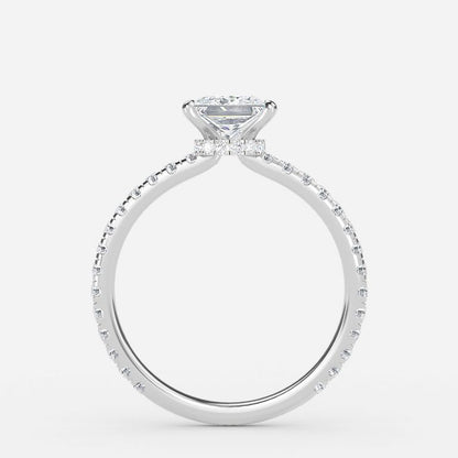 Nhẫn đính hôn kim cương Hidden Halo Lab của Ambrosia Princess