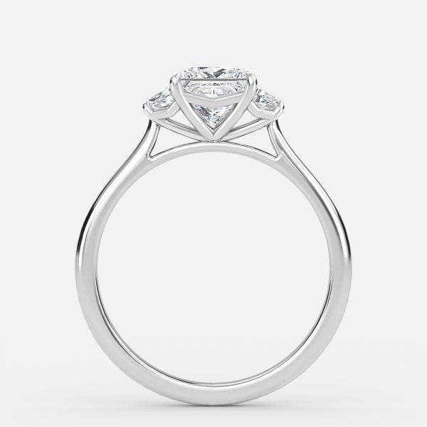 Ilene Princess Three Stone Lab Grown Diamond Engagement Ring