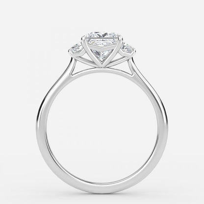 Ilene Princess Three Stone Lab Grown Diamond Engagement Ring