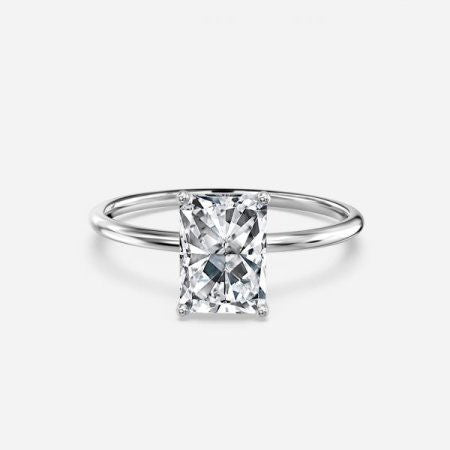 Adaya Radiant Solitaire Lab Grown Diamond Engagement Ring