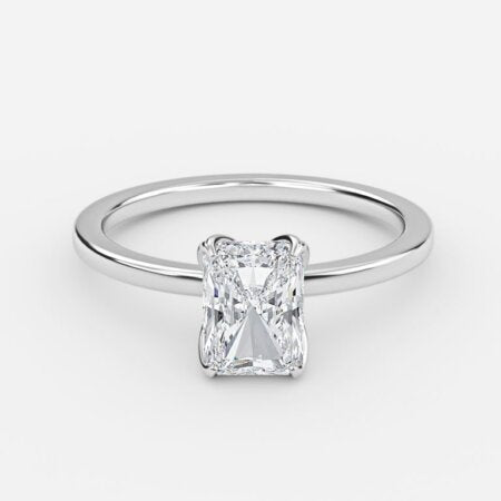 Kolm Radiant Solitaire Lab Grown Diamond Engagement Ring