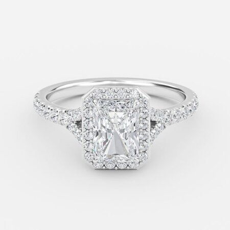 Chelsea Radiant Halo Lab Grown Diamond Engagement Ring