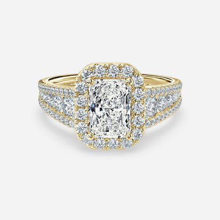 Dalia Radiant Halo Lab Grown Diamond Engagement Ring