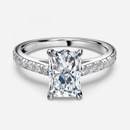 Angel Radiant Diamond Band Engagement Ring