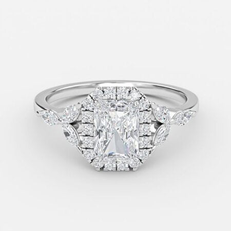 Francis Radiant Halo Lab Grown Diamond Engagement Ring