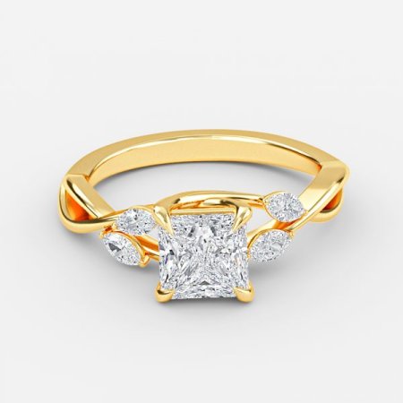 Aurora Princess Unique Lab Grown Diamond Engagement Ring