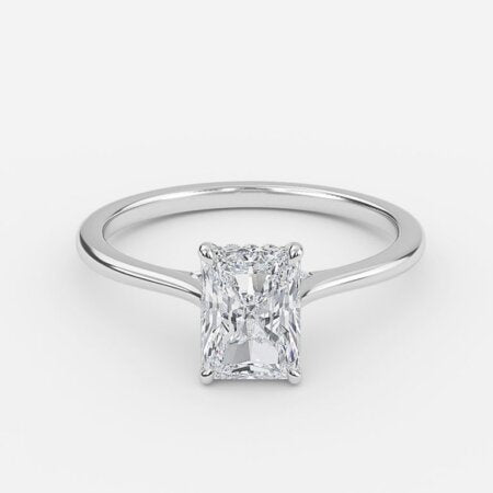 Valencia Radiant Hidden Halo Lab Grown Diamond Engagement Ring